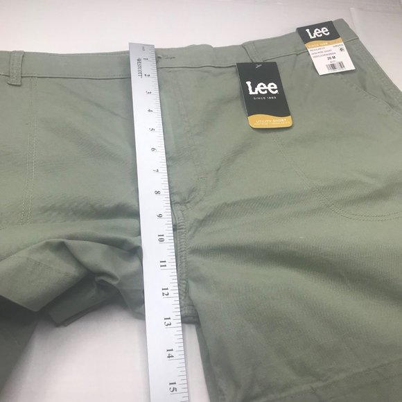 Lee Women's 20M Hi-Rise Regular Fit Deeplichengreen Utility Short New With Tags - Picture 11 of 13